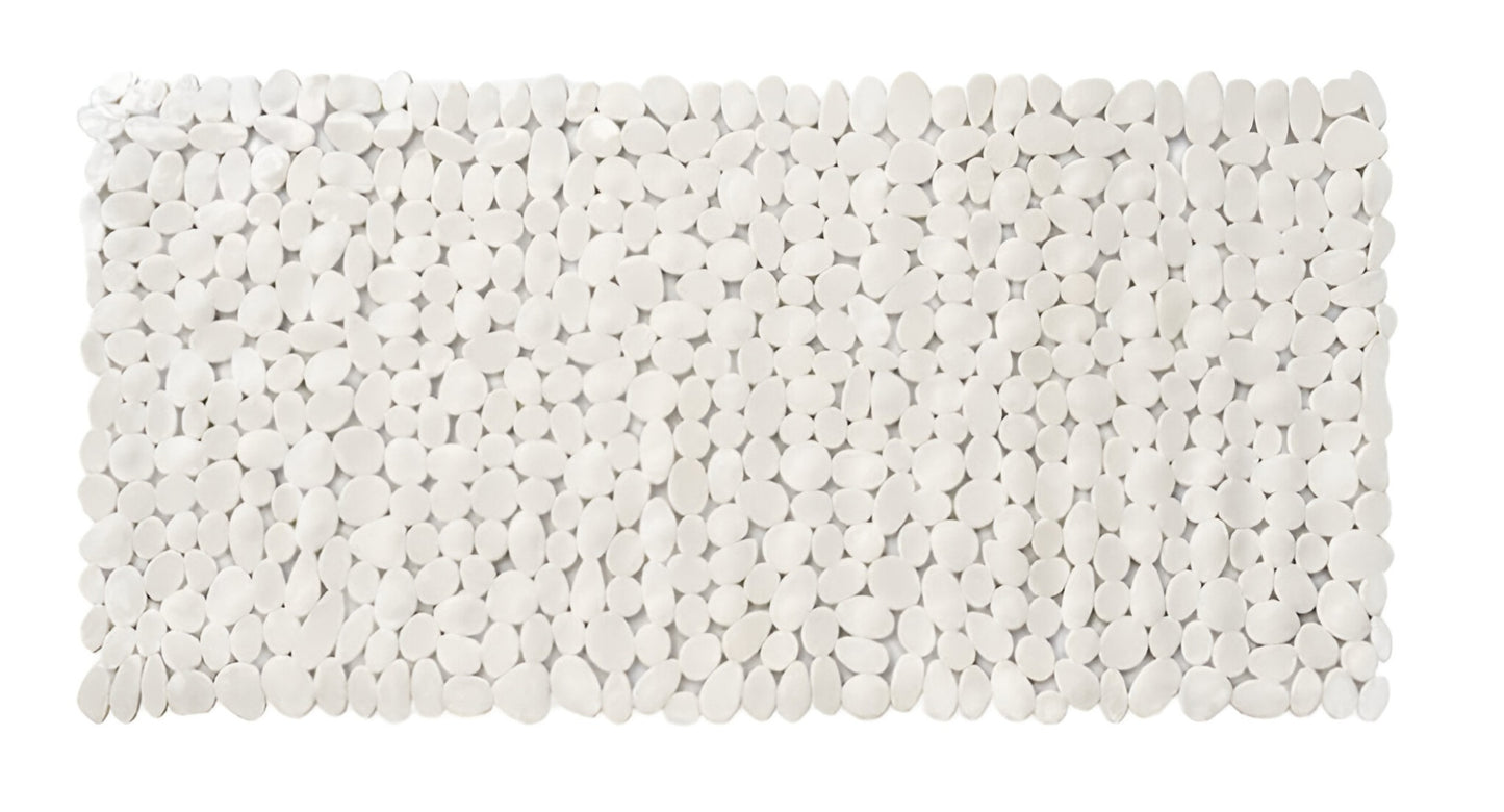 35" White Spa Pebbles Non Slip Bathtub Mat - Homeroots - Flyclothing LLC