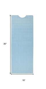 40" Light Blue Geometric Tiles Non Slip Bathtub Mat - Homeroots - Flyclothing LLC