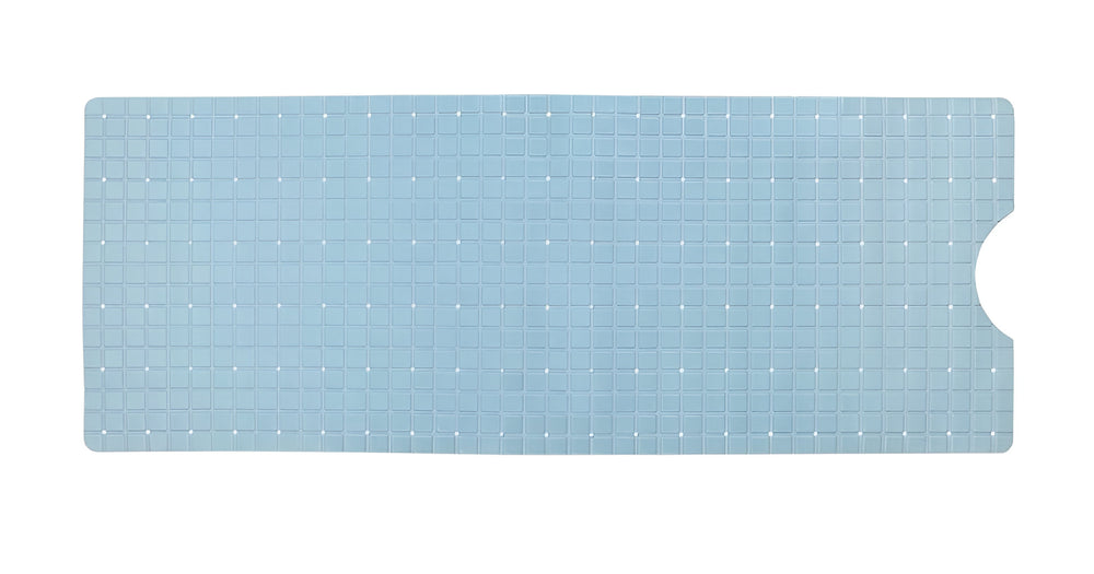 40" Light Blue Geometric Tiles Non Slip Bathtub Mat - Homeroots - Flyclothing LLC