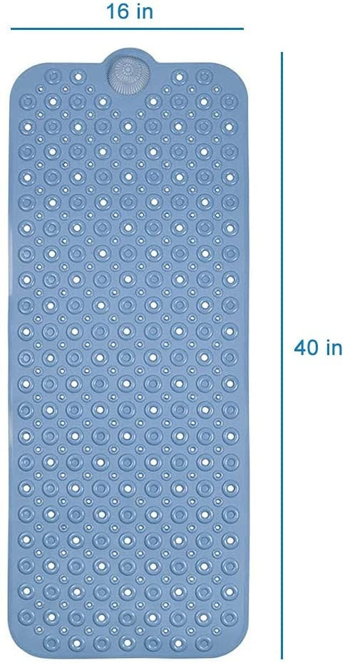 40" Blue Bubbles Non Slip Bathtub Mat - Homeroots - Flyclothing LLC