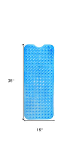 40" Translucent Blue Bubbles Non Slip Bathtub Mat - Homeroots - Flyclothing LLC