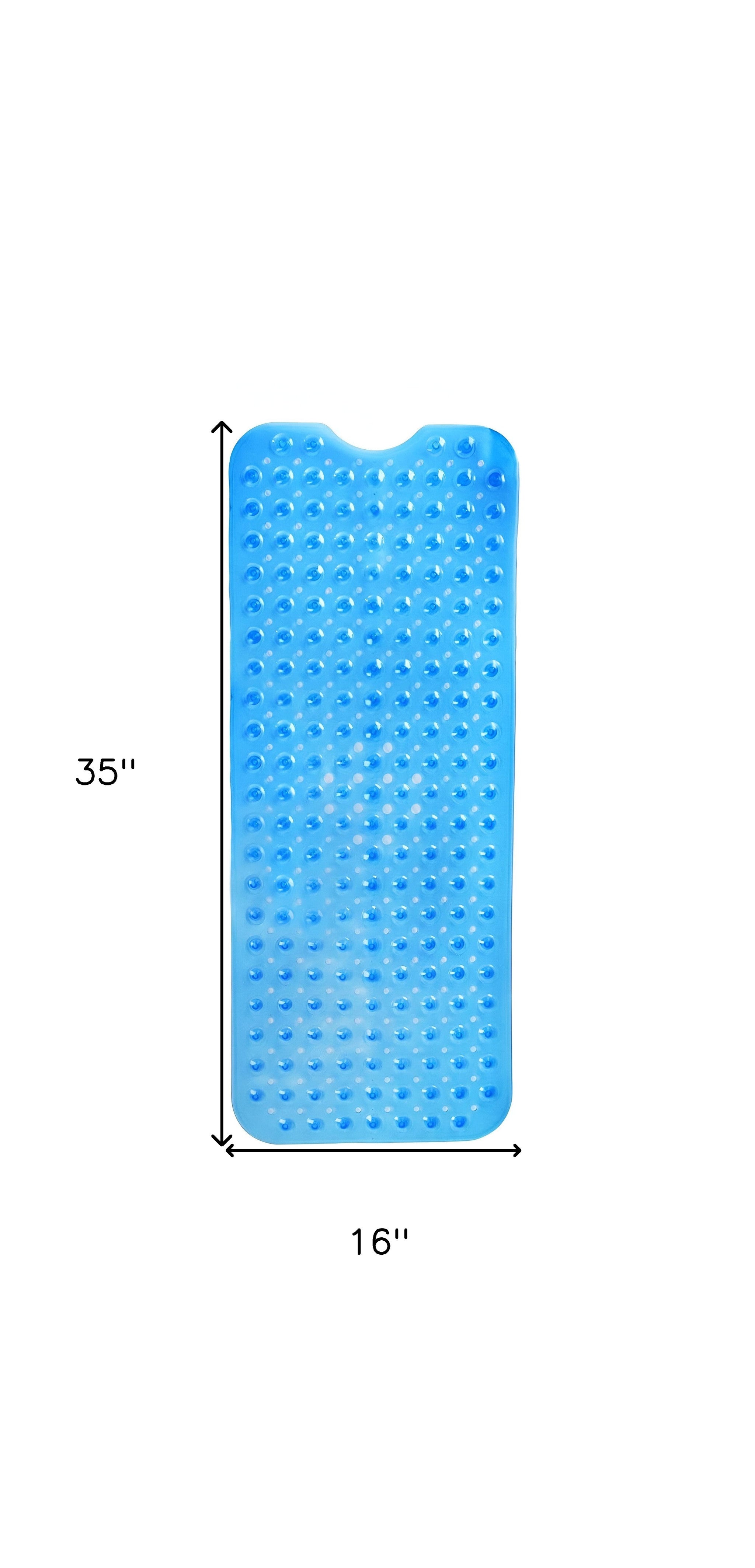 40" Translucent Blue Bubbles Non Slip Bathtub Mat - Homeroots - Flyclothing LLC
