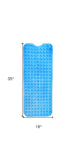 40" Translucent Blue Bubbles Non Slip Bathtub Mat - Homeroots - Flyclothing LLC