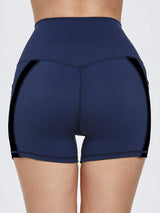 High Waist Active Shorts - Trendsi - Flyclothing LLC