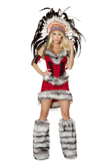 Roma Costume 3pc Native American Babe Costume 4705 - Roma Costume - Flyclothing LLC