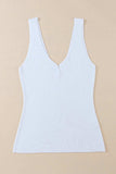V-Neck Wide Strap Tank - Trendsi - Flyclothing LLC