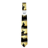 Rockmount Ranch Wear Yellow Riders Silhouette Western Silk Tie - Rockmount Clothing - Flyclothing LLC
