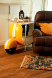 Yellow Wood And Metal Mini Scooter End or Side Table - Homeroots - Flyclothing LLC