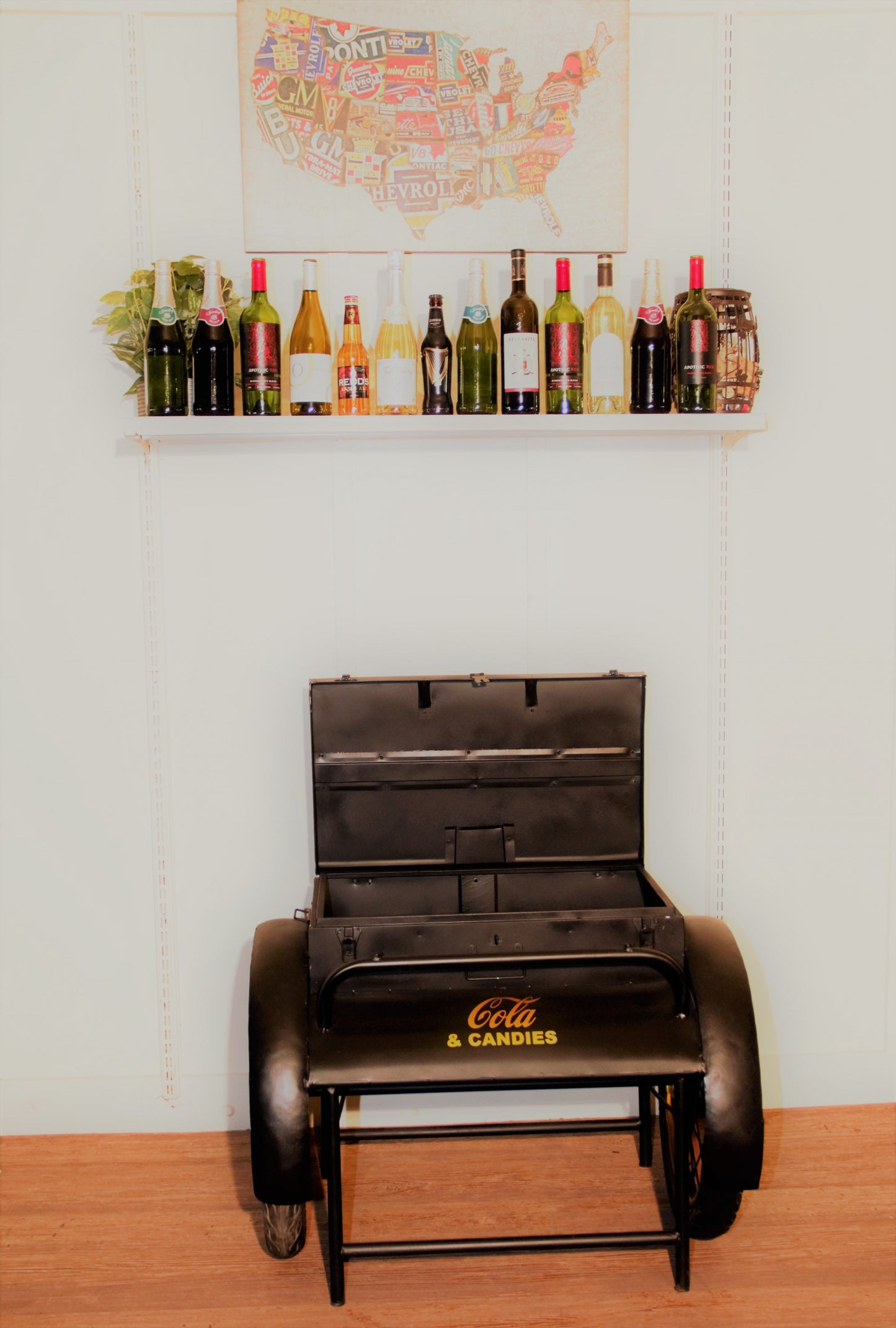 27" Black Steel End Table - Homeroots - Flyclothing LLC