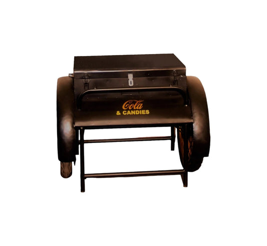 27" Black Steel End Table - Homeroots