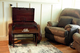 27" Maroon Steel End Table - Homeroots - Flyclothing LLC