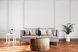 34" Natural Solid Wood Round Bunching Coffee Tables - Homeroots