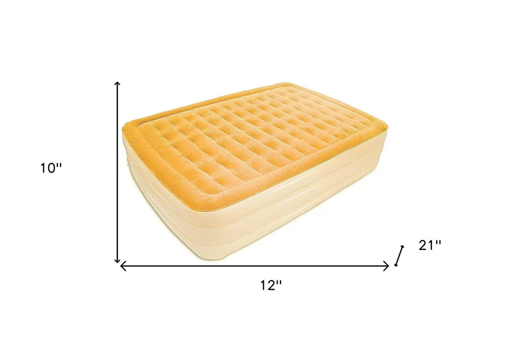 Dreamy Golden Inflatable Queen Size Bed Mattress - Homeroots - Flyclothing LLC