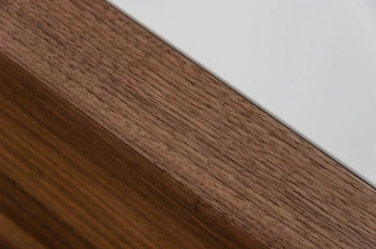 Modern White and Walnut Square Coffee Table with Storage - Homeroots - Flyclothing LLC