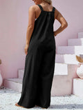 Plus Size Square Neck Wide Leg Overalls - Trendsi - Flyclothing LLC