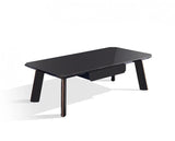 Modern Black and Rose Gold Coffee Table - Homeroots