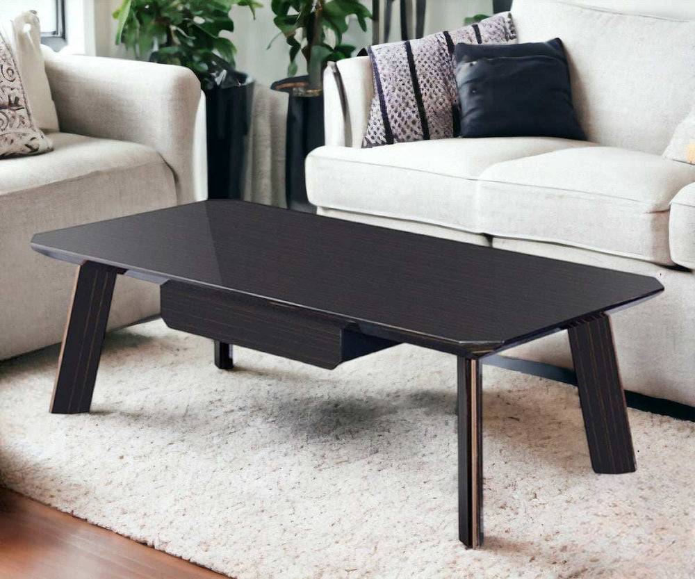 Modern Black and Rose Gold Coffee Table - Homeroots - Flyclothing LLC
