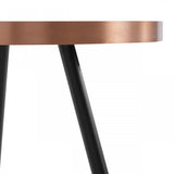 Modern Small Black and Gold Ceramic Coffee Table - Homeroots - Flyclothing LLC