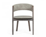 Set of Two Gray Wenge Dining Chairs - Homeroots - Flyclothing LLC