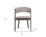 Set of Two Gray Wenge Dining Chairs - Homeroots - Flyclothing LLC