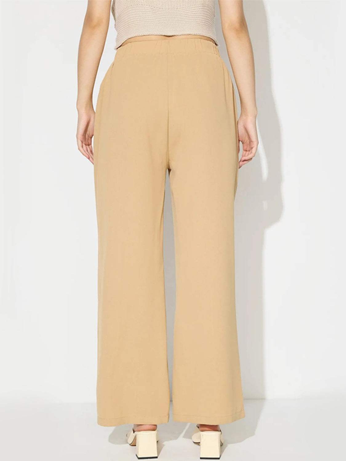 Wide Leg Pants with Pockets - Trendsi - Flyclothing LLC