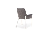 Grey Faux Leather Dining Chair - Homeroots