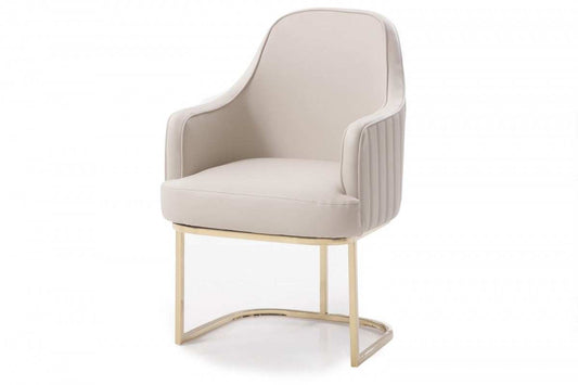 Gray Gold Modern Dining Chair - Homeroots - Flyclothing LLC