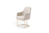 Gray Gold Modern Dining Chair - Homeroots
