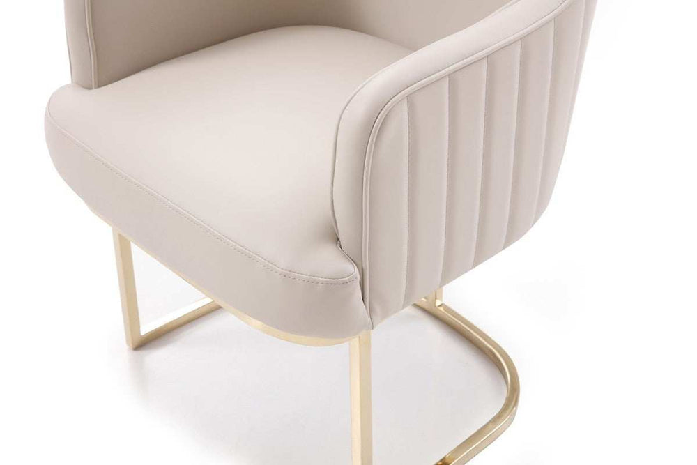 Gray Gold Modern Dining Chair - Homeroots - Flyclothing LLC