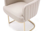 Gray Gold Modern Dining Chair - Homeroots - Flyclothing LLC