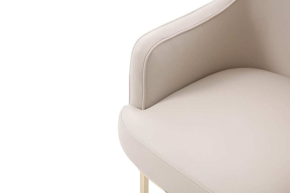 Gray Gold Modern Dining Chair - Homeroots - Flyclothing LLC