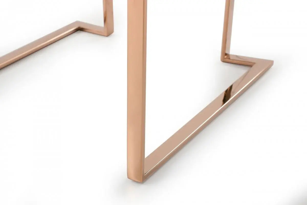 Black Rosegold Velvet Dining Chair - Homeroots - Flyclothing LLC