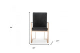 Black Rosegold Velvet Dining Chair - Homeroots - Flyclothing LLC