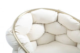 White Geo Velvet and Brushed Brass Velvet Dining Chair - Homeroots - Flyclothing LLC