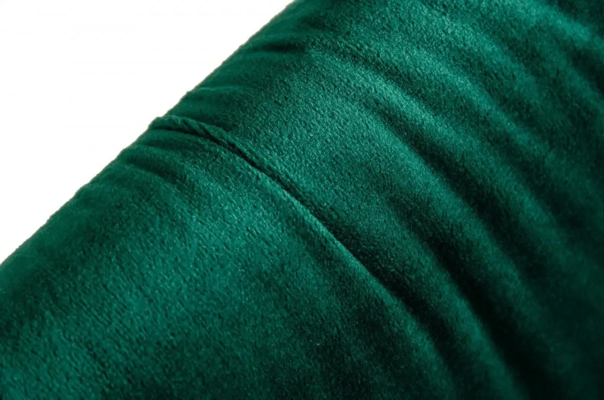 Set of Two Emerald Green Velvet Dining Chairs - Homeroots - Flyclothing LLC