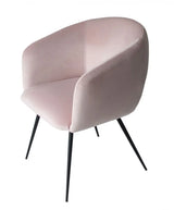 Pink Velvet Modern Dining Chair - Homeroots - Flyclothing LLC