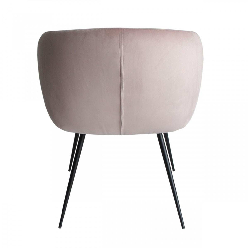 Pink Velvet Modern Dining Chair - Homeroots - Flyclothing LLC