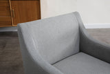 Gray Velvet Antique Brass Dining Chair - Homeroots