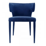 Blue Velvet Wrapped Dining Chair - Homeroots