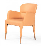 Peach Rosegold Dining Chair - Homeroots - Flyclothing LLC
