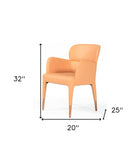 Peach Rosegold Dining Chair - Homeroots - Flyclothing LLC