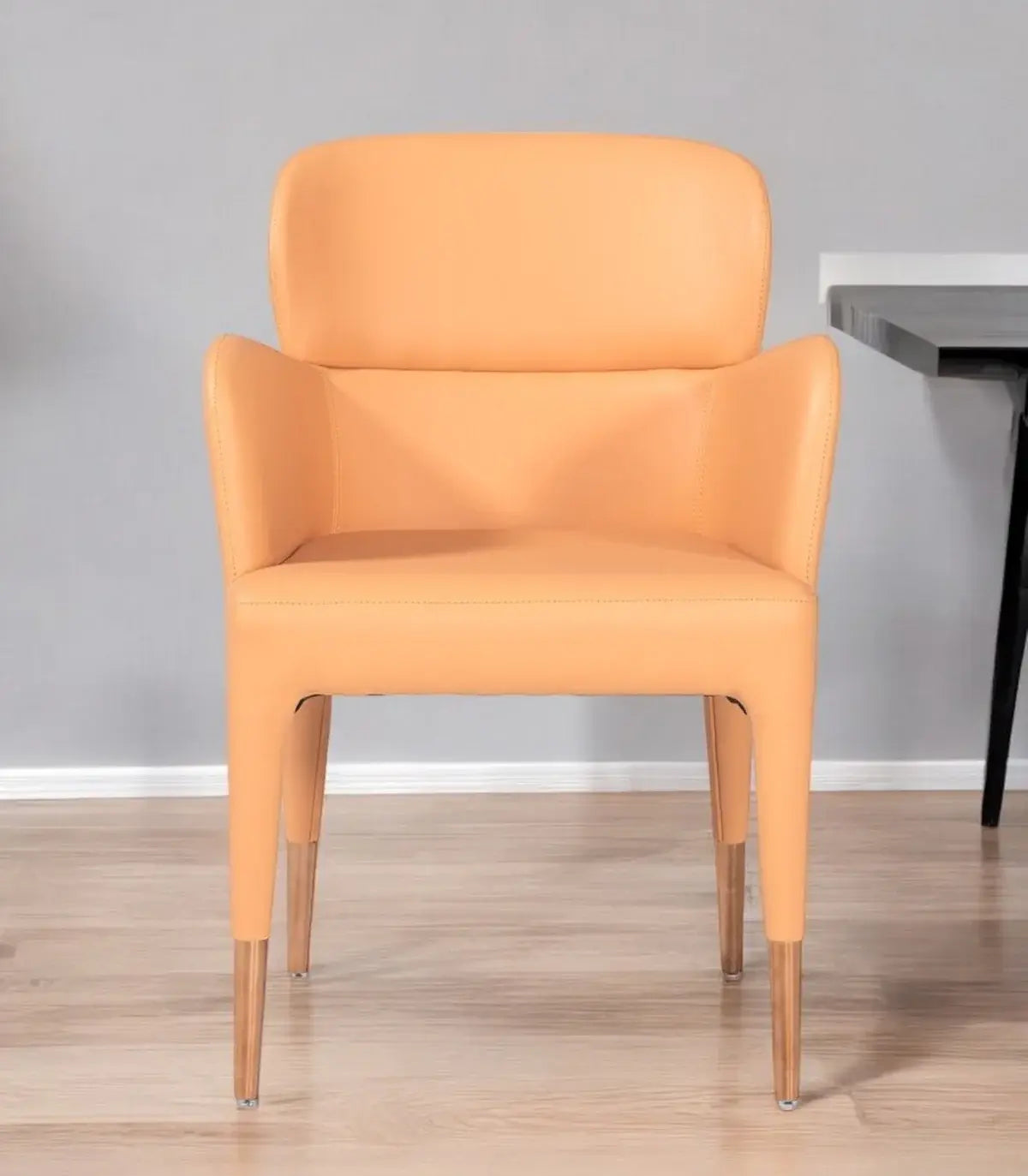 Peach Rosegold Dining Chair - Homeroots - Flyclothing LLC