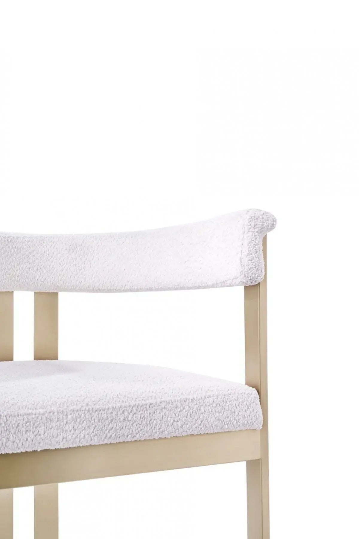 Beige Gold Dining Chair - Homeroots - Flyclothing LLC