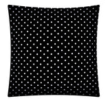 17" Black and White Polka Dot Indoor Outdoor Throw Pillow Cover - Homeroots