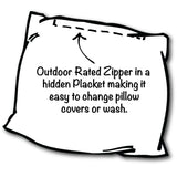 17" X 17" Taupe And Taupe Zippered Solid Color Throw Indoor Outdoor Pillow Cover - Homeroots