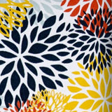 17" Yellow White and Orange Floral Indoor Outdoor Throw Pillow Cover - Homeroots