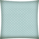 17" Seafoam Polka Dot Indoor Outdoor Throw Pillow Cover - Homeroots