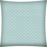 17" Seafoam Polka Dot Indoor Outdoor Throw Pillow Cover - Homeroots