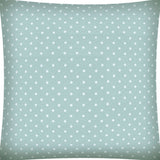 17" Seafoam Polka Dot Indoor Outdoor Throw Pillow Cover