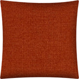 17" Brick Red Indoor Outdoor Throw Pillow Cover - Homeroots